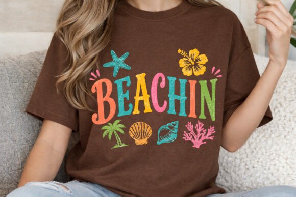 Beachin PNG: Colorful Beach Vibes for Your Designs