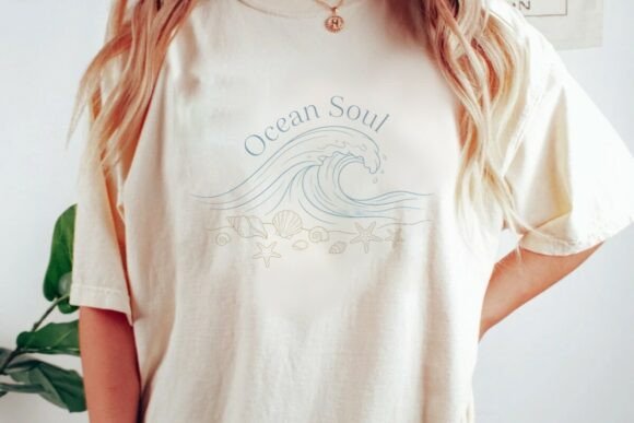 Capture the Coast: The Ocean Wave Seashells Beach Design