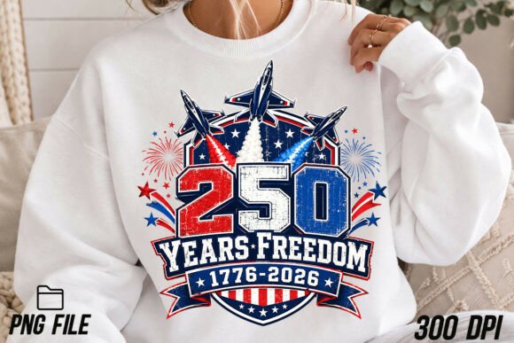 Celebrate 250 Years of Freedom with This 4th of July PNG Design