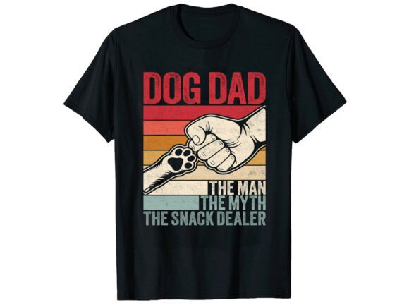Dog Dad Snack Dealer: The Perfect Father's Day T-Shirt Design