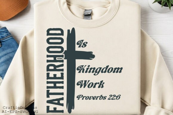 Fatherhood Is Kingdom Work SVG: A Design for Faithful Leaders