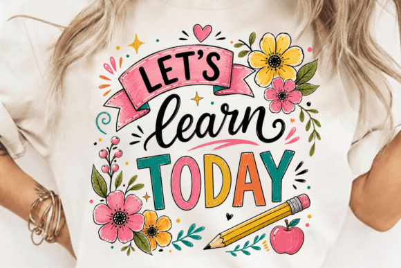 Let’s Learn Today PNG, Teacher Design