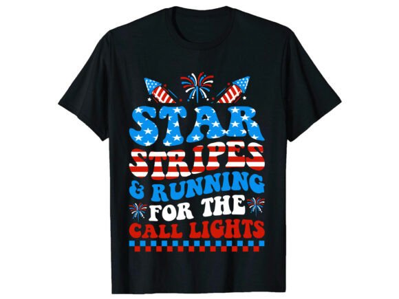 Nurse Star Stripes 4th of July T-Shirt: A Patriotic Design Asset