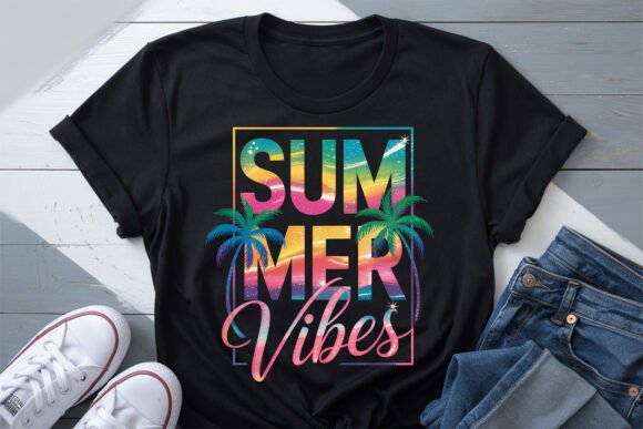 Summer Vibes, Retro Summer Beach PNG: Your Design Shortcut