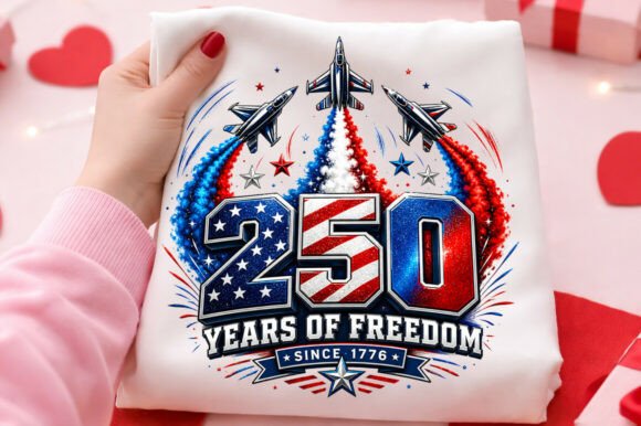 USA 250 Patriotic Airshow PNG Design: A Bold Graphic for Bold Projects
