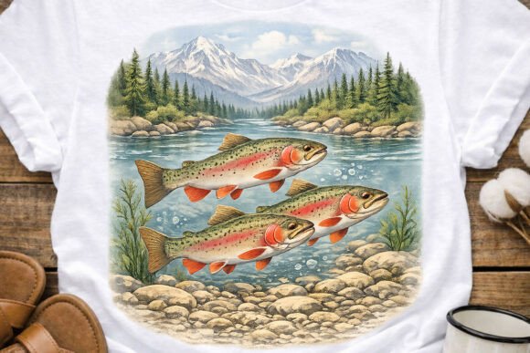 Vintage Trout Fishing Retro PNG: A Designer's Deep Dive